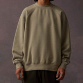 FOG Essentials Silicone Print Fleece Crewneck Sweatshirt – 23SS American Streetwear