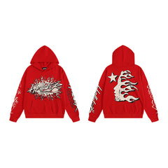 HELLSTAR 25SS American Streetwear Heavyweight Terry Graphic Hoodie & Sweatpants Set — Vol. 3