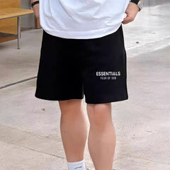 FOG Essentials Heavyweight Print Casual Athletic Shorts – 2025AS Unisex American Streetwear