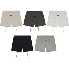 FOG Essentials Classic Rolled-Hem Shorts – 2024SS Unisex American Streetwear