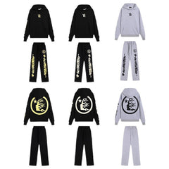 Hell Star Heavyweight Terry Tracksuit – Black Yellow, Black White & Grey Black