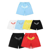 Sp5der 555555 Spider Web Bubble Letter Shorts