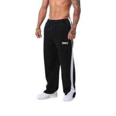 YOUNGLA Men's Camo Stripe Straight Leg Pants – Relaxed Fit Athletic Joggers