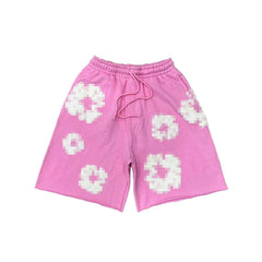 Kapok Puff Print Relaxed Shorts – High Street Unisex American Streetwear
