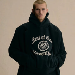 FOG Essentials Heavyweight Pullover Hoodie – 2024FW Unisex American Streetwear