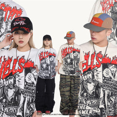 HELLSTAR Vintage Graphic Print Oversized Tee – Unisex Streetwear