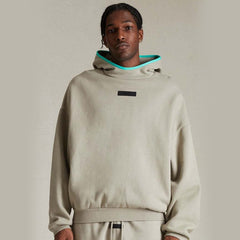FOG Essentials Graphic Print Fleece Pullover Hoodie – 2024SS Unisex Couples