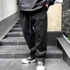 Relaxed Fit Straight Leg Fleece Sweatpants – 2022SS American Streetwear