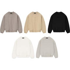 FOG Essentials Cloud Series Fleece Crewneck Pullover Sweatshirt – 23FW American Streetwear