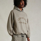 FOG Essentials Color Block Fleece Pullover Hoodie – 2024SU American Streetwear