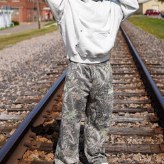 Men's Camo Stretch Straight Leg Joggers – Breathable Athletic Pants