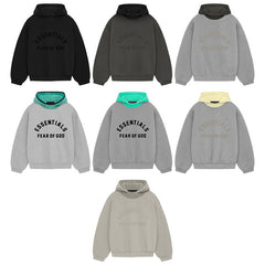 FOG Essentials Color Block Fleece Pullover Hoodie – 24SS American Streetwear