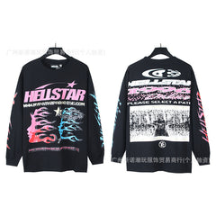 Hellstar Streetwear Oversized Long Sleeve Tee – Unisex