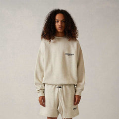 FOG Essentials Flocked Logo Crewneck Sweatshirt – 2022SS American Streetwear