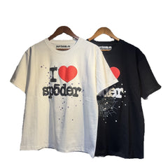 Sp5der Spider Web Bubble Letter Graphic Tee