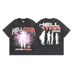 HELL Vintage Washed Oversized Graphic Tee