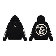 Vintage Distressed Oversized Hoodie – Unisex Hip-Hop Streetwear