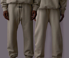 FOG Essentials Letter Embossed Fleece Drawstring Sweatpants – 2023SS American Streetwear