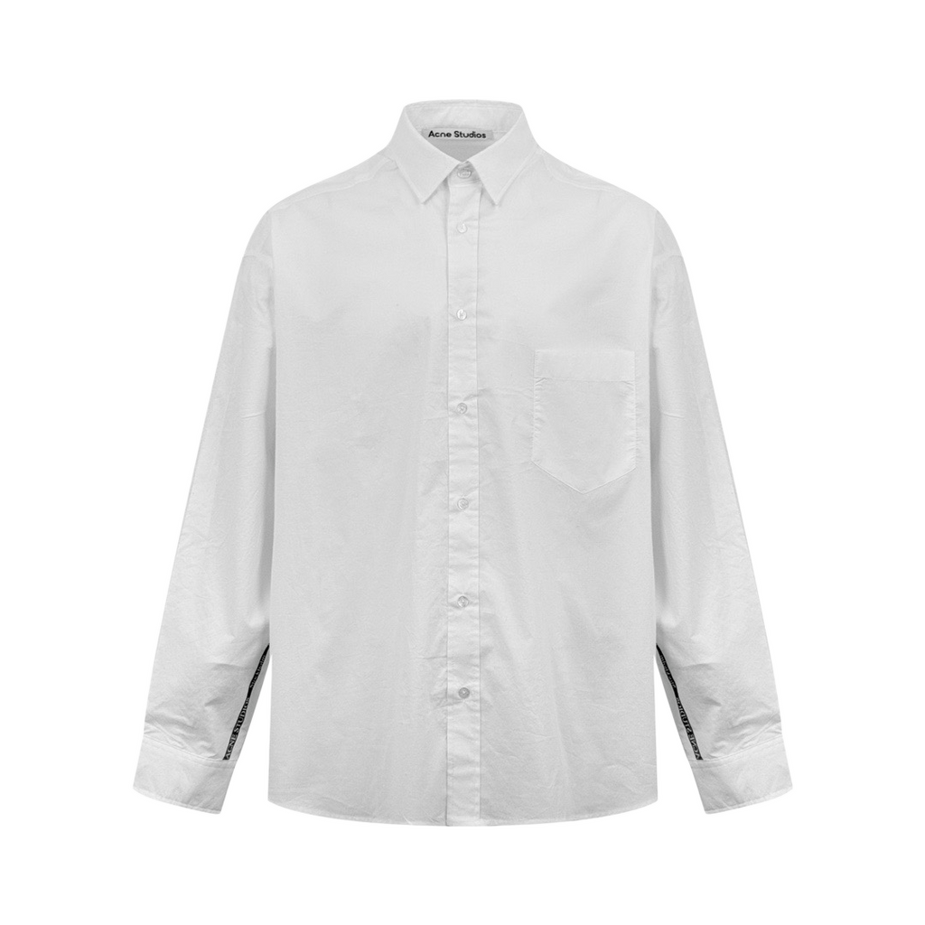 Acne Studios Oversized Long‑Sleeve Button‑Front Cotton Shirt