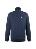 Polo Ralph Lauren Men’s Quarter‑Zip Pullover Sweatshirt With White Pony Embroidery