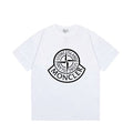 Moncler x Stone Island Collab Logo Graphic Tee White