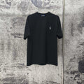 Men's Crew‑Neck Short‑Sleeve T‑Shirt with Small Blue Pony Embroidery