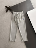 Ralph Lauren Men's Grey Drawstring Straight‑Leg Sweatpants