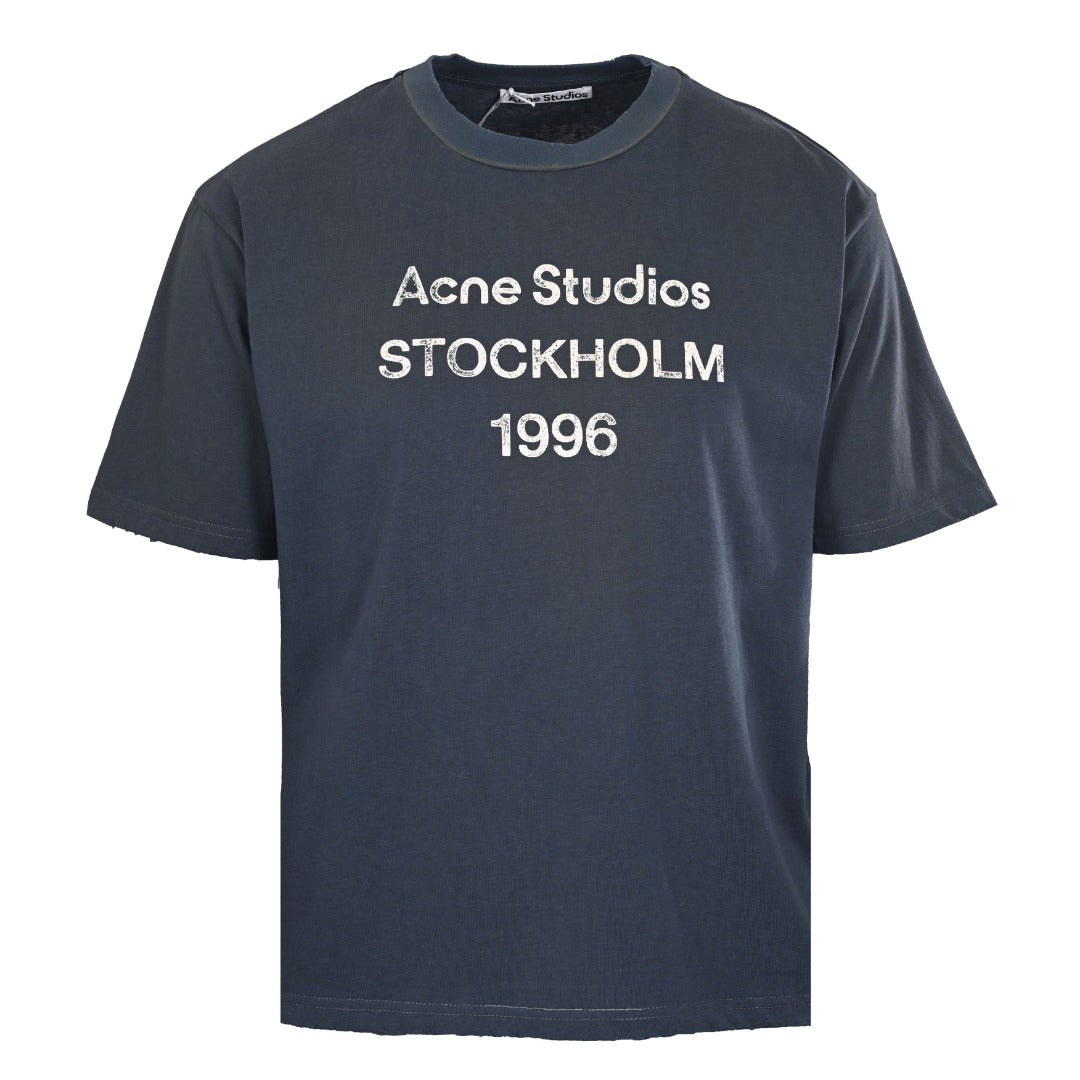Acne Studios Stockholm 1996 Heather‑Tone Oversized Crew‑Neck T‑Shirt