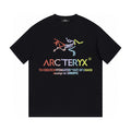 Arc'teryx Multicolor Fossil‑Bird Graphic Letter Print Short‑Sleeve T‑Shirt