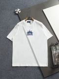 AMIRI Star Embellished Logo Crew‑Neck Short‑Sleeve T‑Shirt