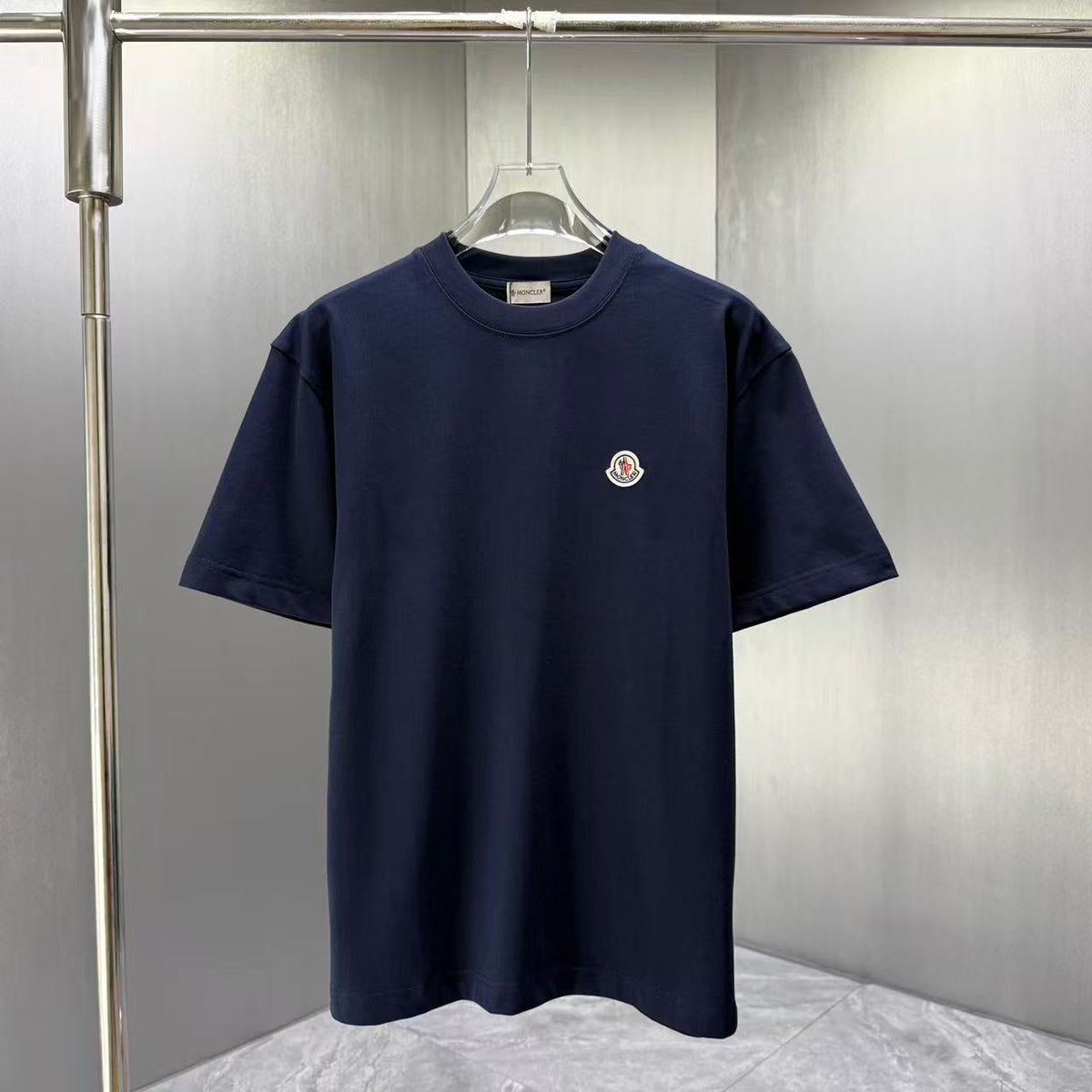 Moncler Badge Essential T-Shirt Navy