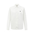 Men's Long‑Sleeve Button‑Down Shirt, Small Logo Embroidery On Left Chest