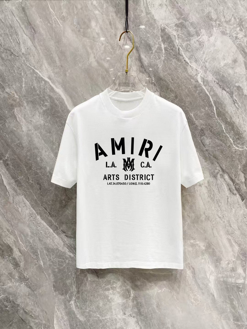 AMIRI Arts District Short‑Sleeve Crew Neck T‑Shirt