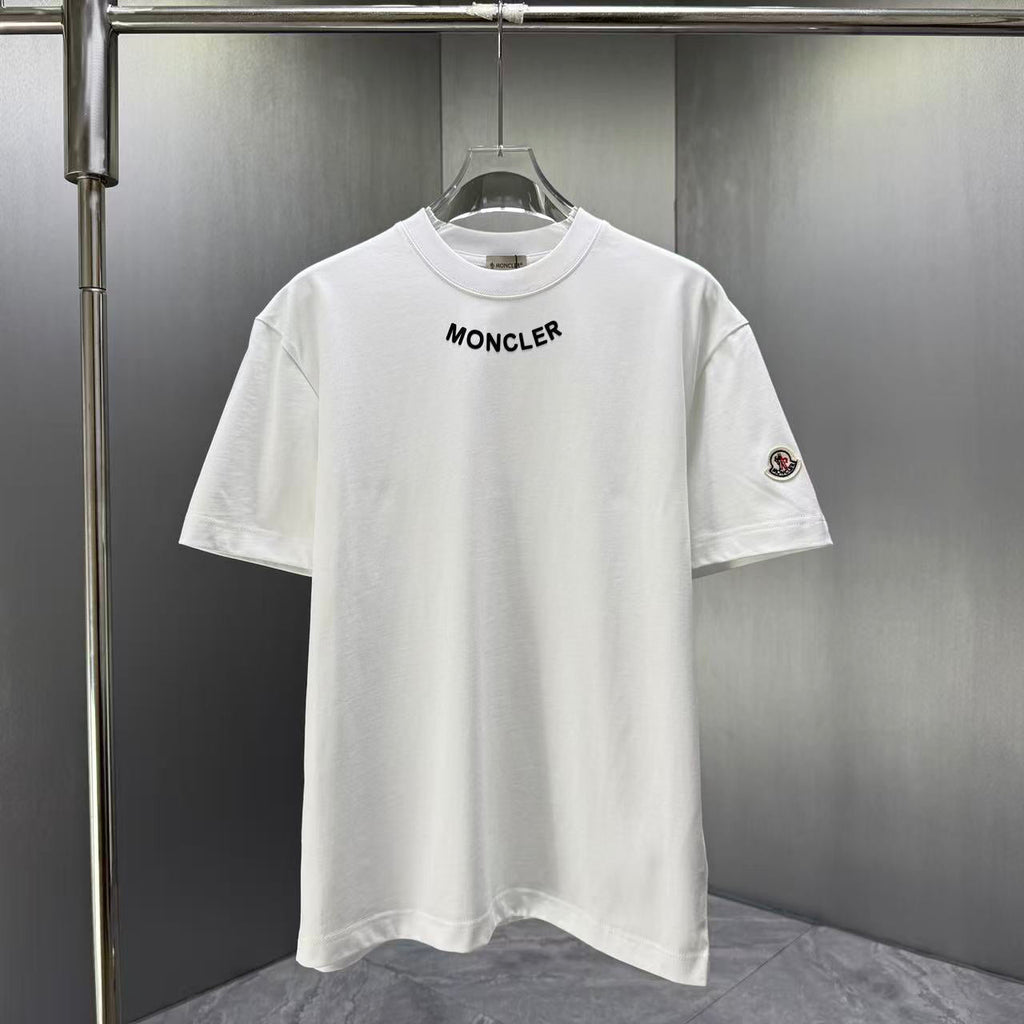 Moncler Lettering Logo T-Shirt White