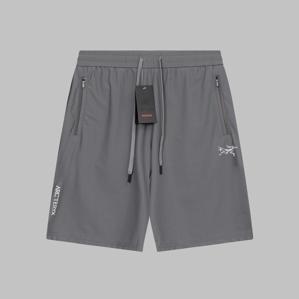 Arc'teryx Side Letter Logo Zipper Pocket Drawstring Outdoor Shorts