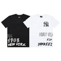 MLB New York Graffiti Text Cotton Short‑Sleeve T‑Shirt
