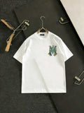 Amiri Camo Monogram Chest Graphic Crew‑Neck Short‑Sleeve T‑Shirt