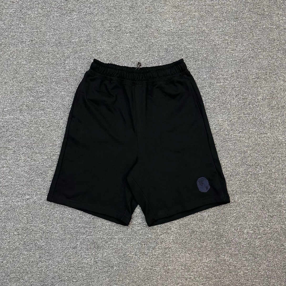A Bathing Ape Tone-on-Tone Ape Head Embroidered Shorts