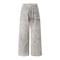 Acne Studios Distressed Washed‑Out Wide‑Leg Trousers
