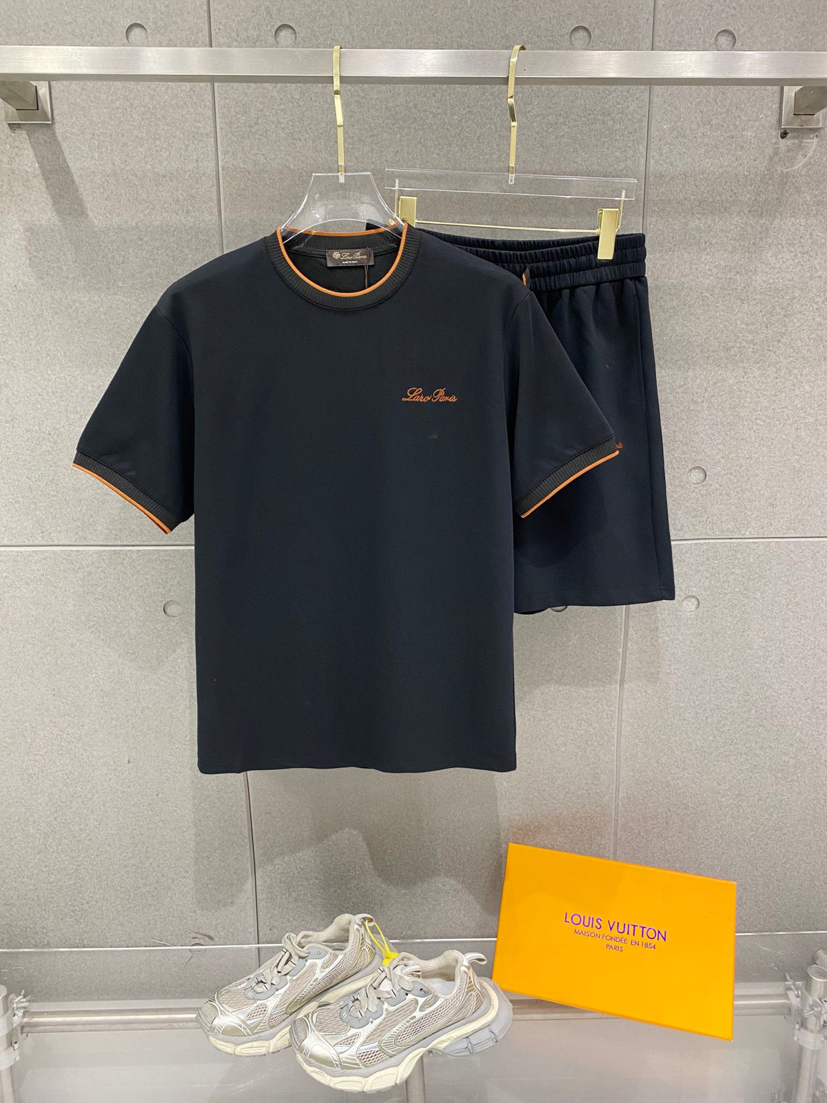 Ralph Lauren Men's Short‑Sleeve T‑Shirt And Shorts Two‑Piece Casual Set