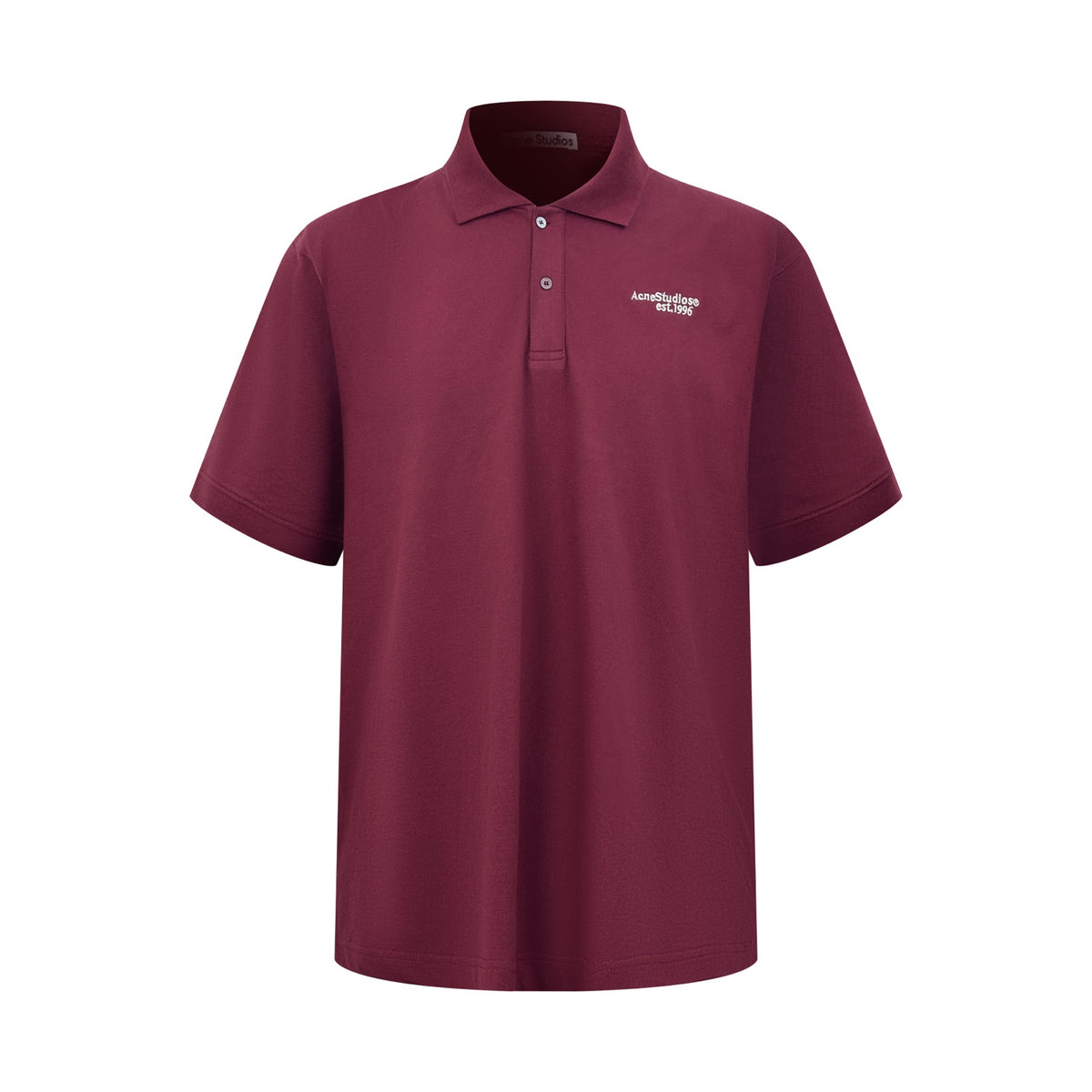 Acne Studios Est.1996 Logo Short‑Sleeve Polo Shirt