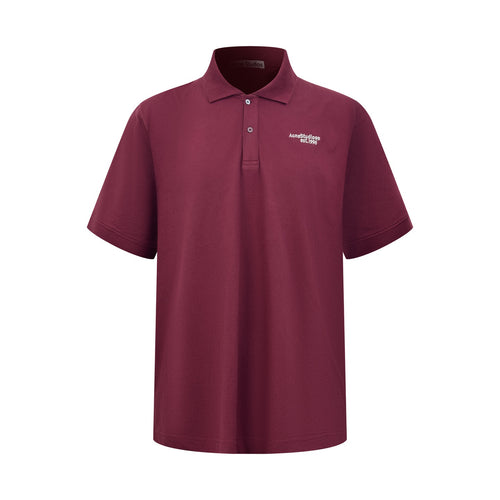 Acne Studios Est.1996 Logo Short‑Sleeve Polo Shirt