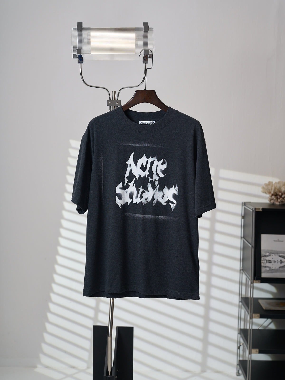 Acne Studios Unisex Graffiti Graphic Short‑Sleeve Crew‑Neck T‑Shirt