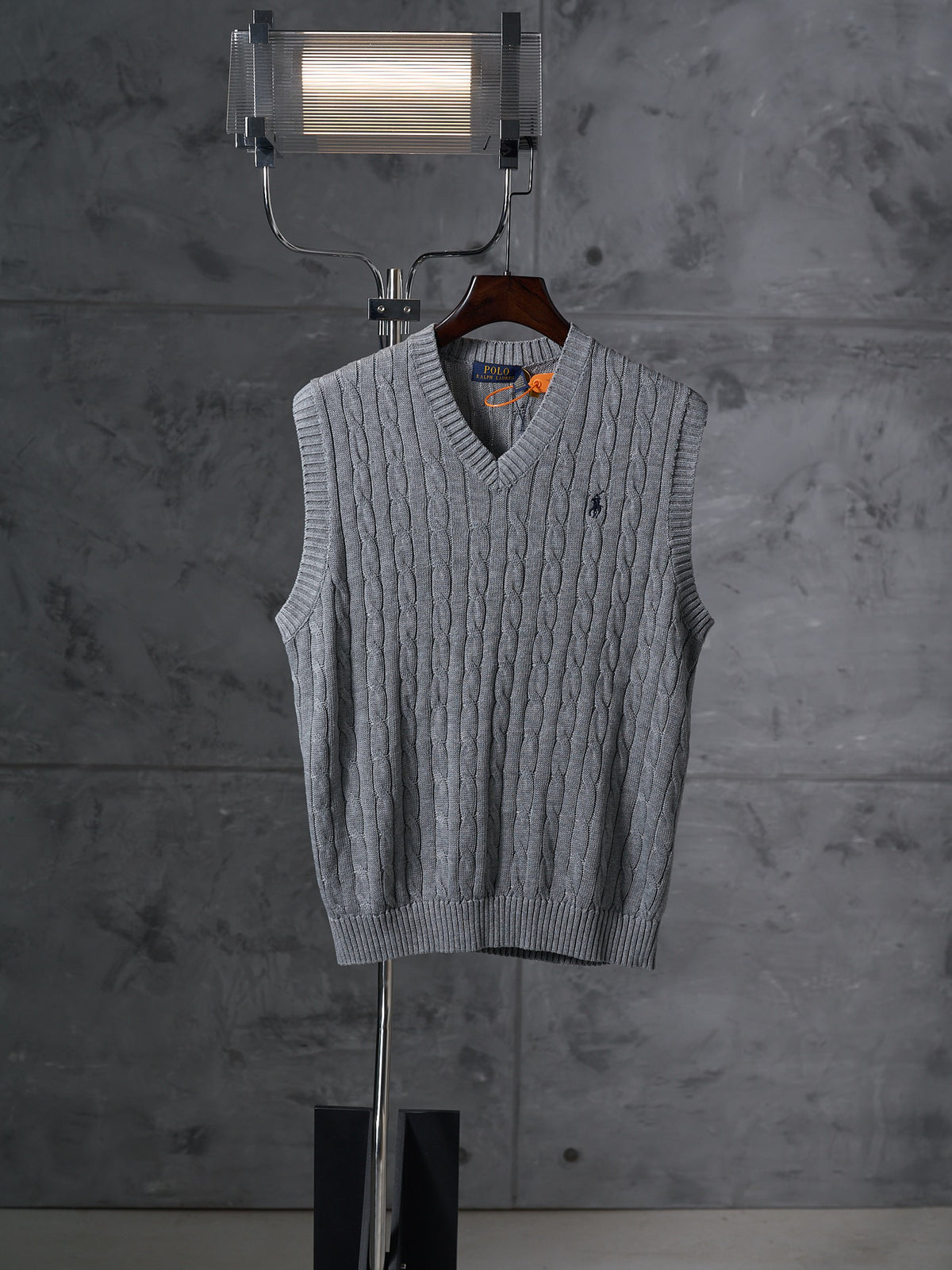 Ralph Lauren Men's Cable‑Knit V‑Neck Sweater Vest