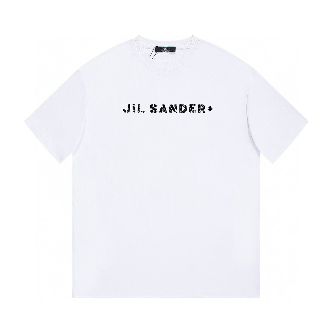 Jil Sander Distressed Logo Unisex Short‑Sleeve T‑Shirt