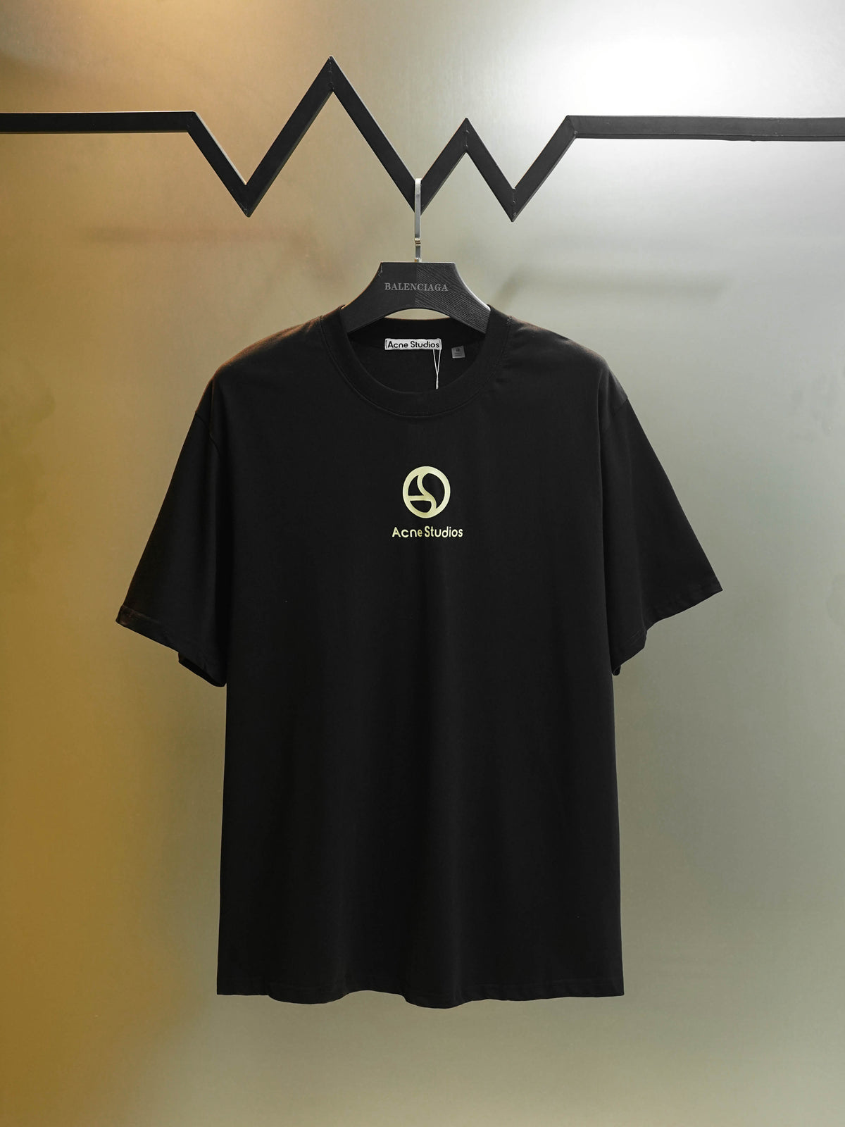 Acne Studios Circular‑Logo Crew‑Neck Short‑Sleeve T‑Shirt