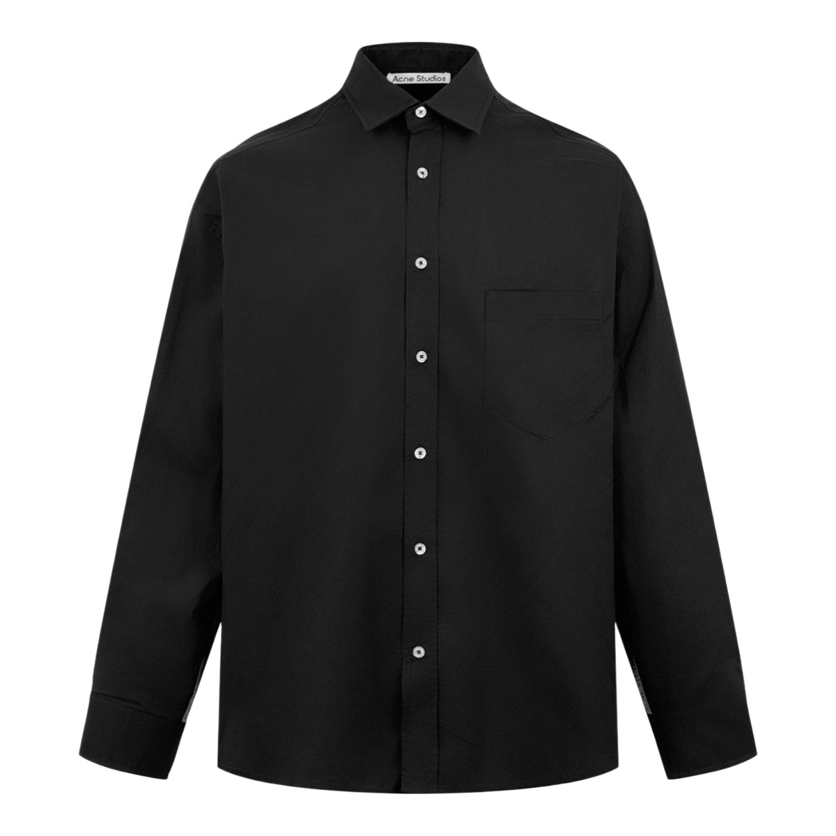 Acne Studios Oversized Long‑Sleeve Button‑Front Cotton Shirt