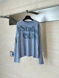 Acne Studios Est.1996 Graphic Oversized Long‑Sleeve T‑Shirt