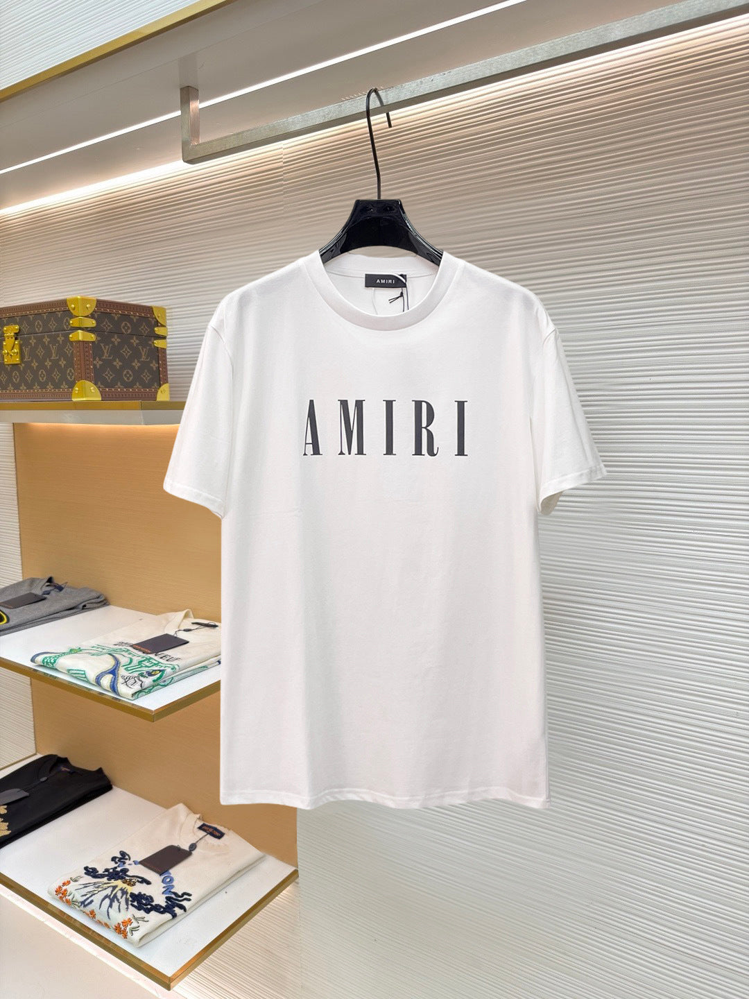 AMIRI Serif Core Logo Graphic Short‑Sleeve Tee