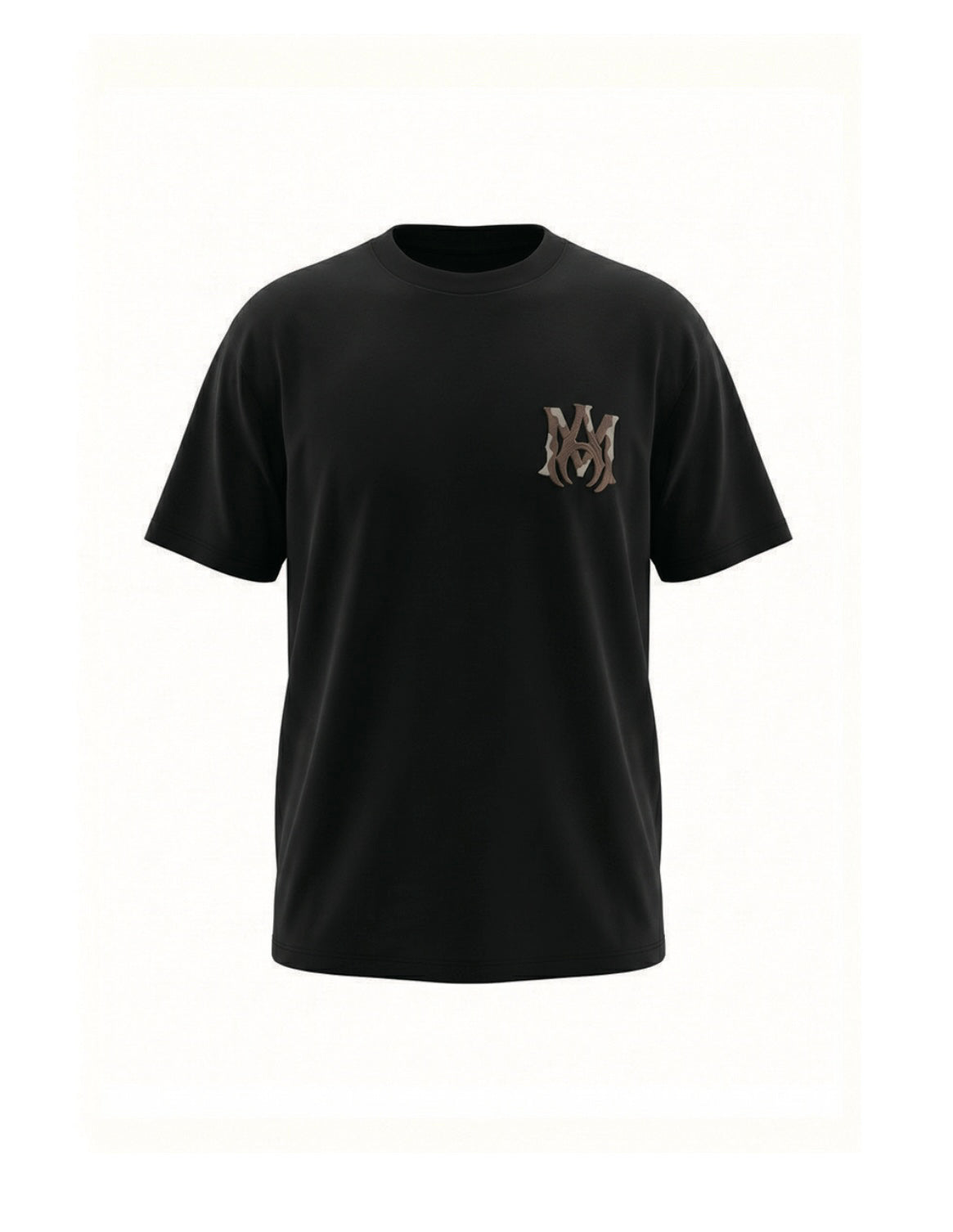 AMIRI MA Monogram Chest Graphic Short‑Sleeve Tee